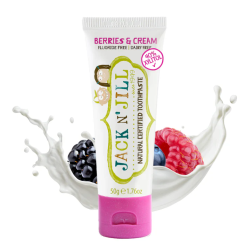 Jack N' Jill Doğal Diş Macunu Berries & Cream / Orman Meyvesi & Krema 50 gr - 1