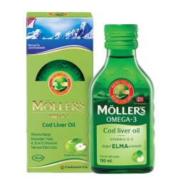 Möller’s Omega-3 Cod Liver Oil 250 ml / Doğal Elma Aromalı - 1
