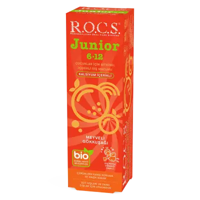 ROCS Junior 6-12 Yaş Meyveli Gökkuşağı Diş Macunu 60 ml - 2