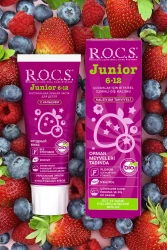ROCS Junior 6-12 Yaş Orman Meyveleri Tadında Diş Macunu 60 ml - 3