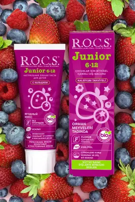 ROCS Junior 6-12 Yaş Orman Meyveleri Tadında Diş Macunu 60 ml - 3