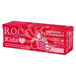 ROCS Kids 4-7 Yaş Ahududu ve Çilek Tadında Diş Macunu 35 ml - 2